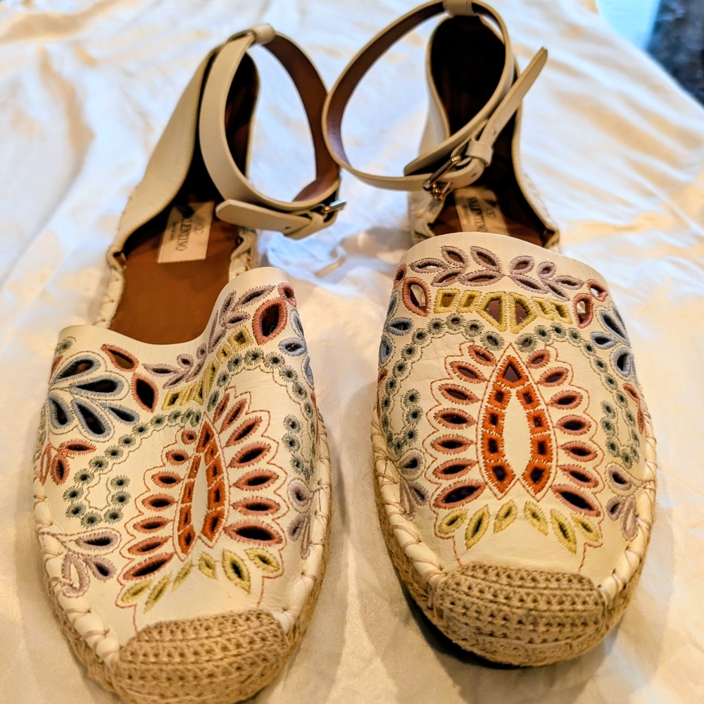 Valentino Garavani Light Cream, Multicolor Espadrilles